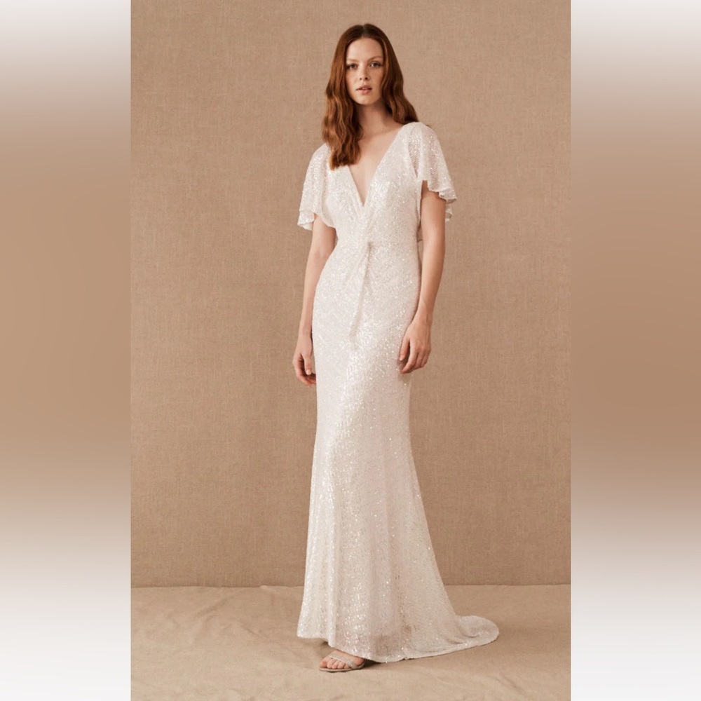 NWOT BHLDN Jenny Yoo Sequin Bridal gown
